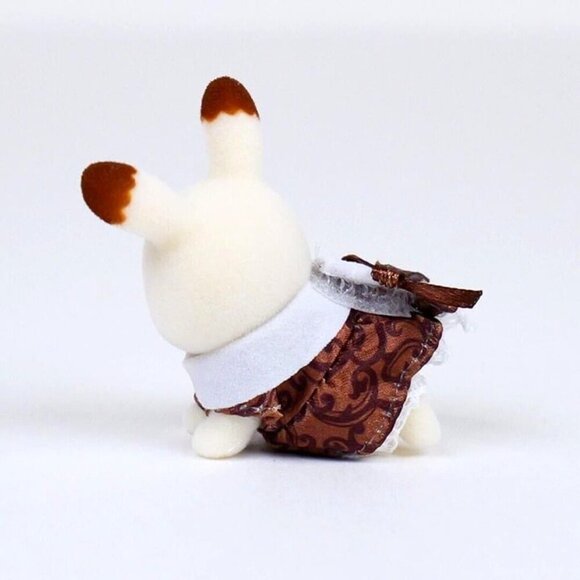 Calico‎ Critters Sylvanian Families C-74 Chocolate Rabbit Baby - Anniversary Ed - Picture 4 of 5
